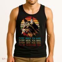 Every Snack You Make Ill Be Watching Funny Maine Coon Meow Tank Top thumb 3