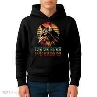 Every Snack You Make Ill Be Watching Funny Maine Coon Meow Kids Hoodie thumb 4