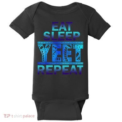 Eat Sleep Yeet Repeat Vintage Gift Baby Bodysuit