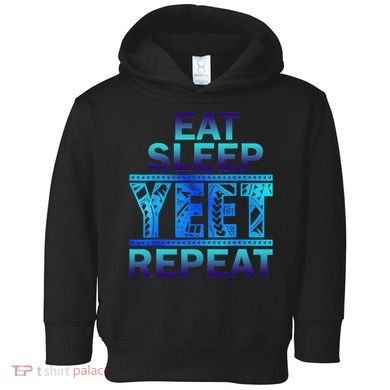 Eat Sleep Yeet Repeat Vintage Gift Toddler Hoodie