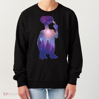 ET Alien Galaxy Forest Women's Sweatshirt