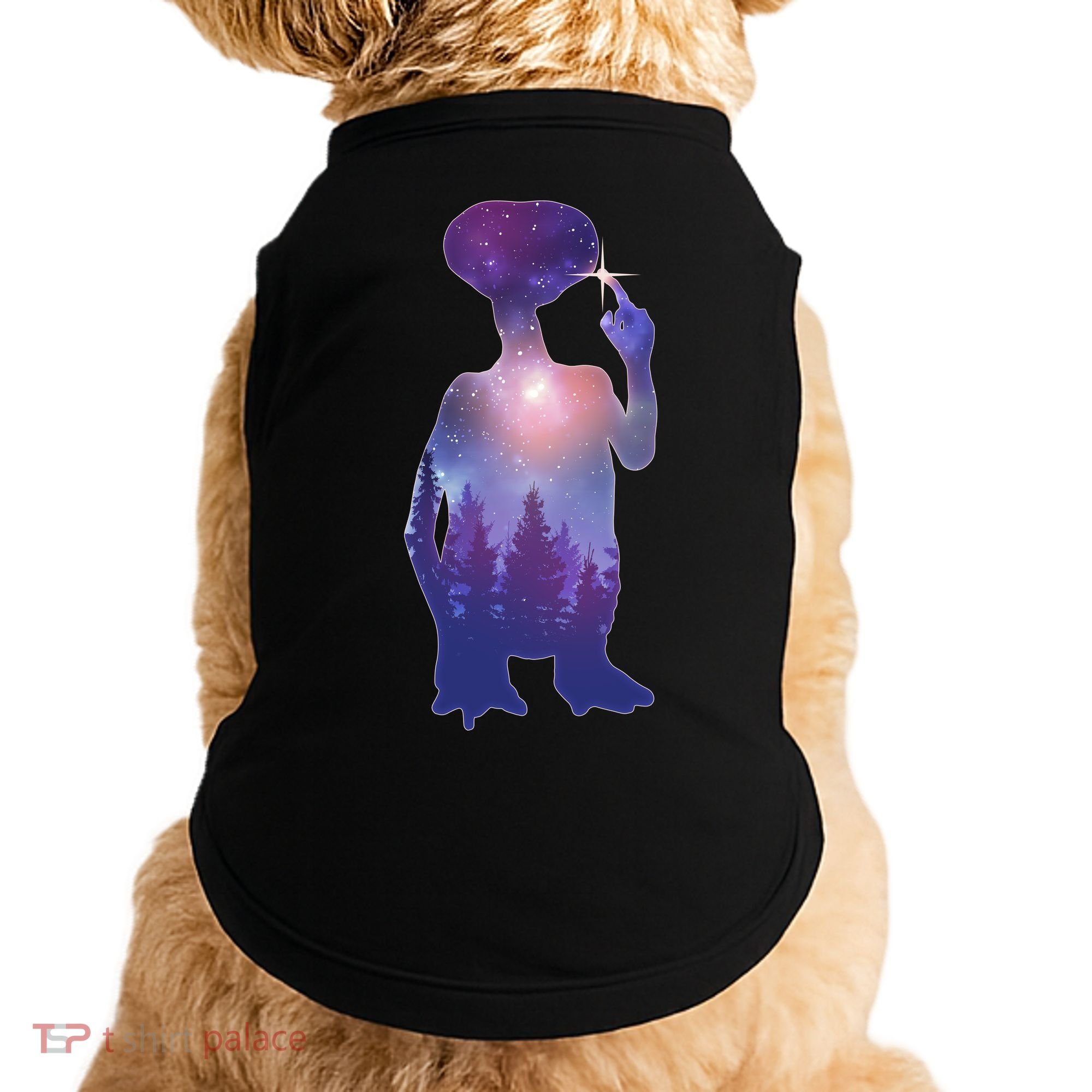 ET Alien Galaxy Forest Doggie Tank