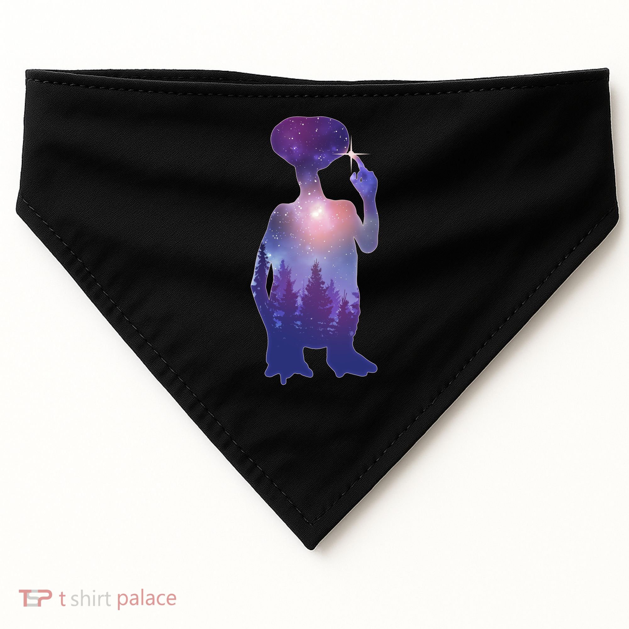 ET Alien Galaxy Forest USA-Made Doggie Bandana