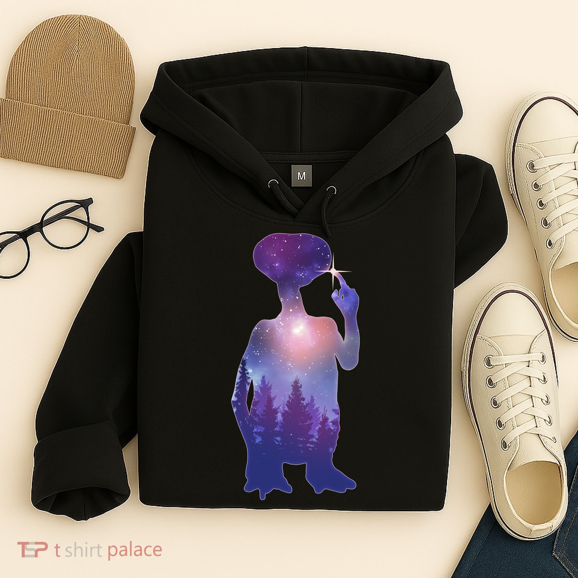 ET Alien Galaxy Forest Hoodie