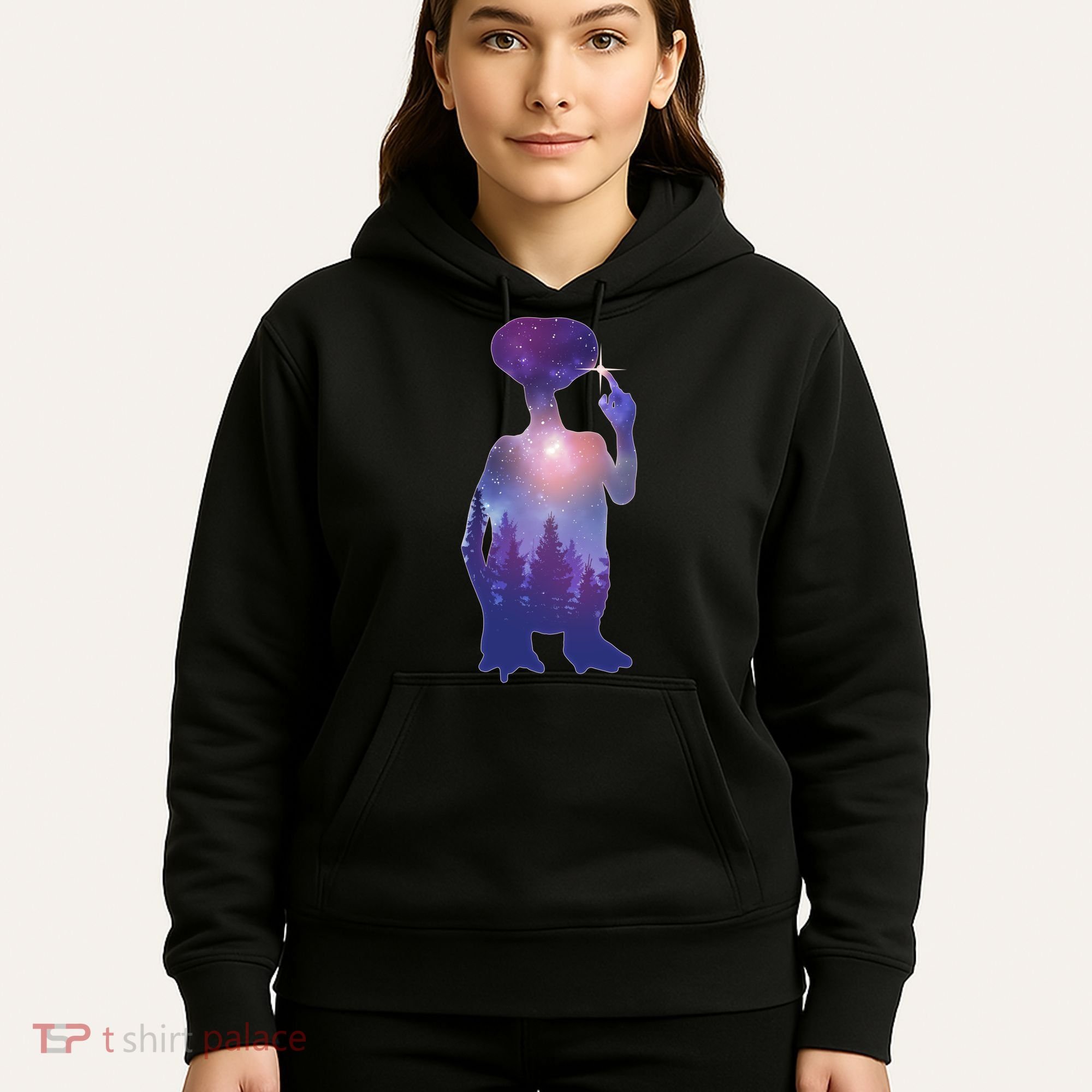 ET Alien Galaxy Forest Hoodie