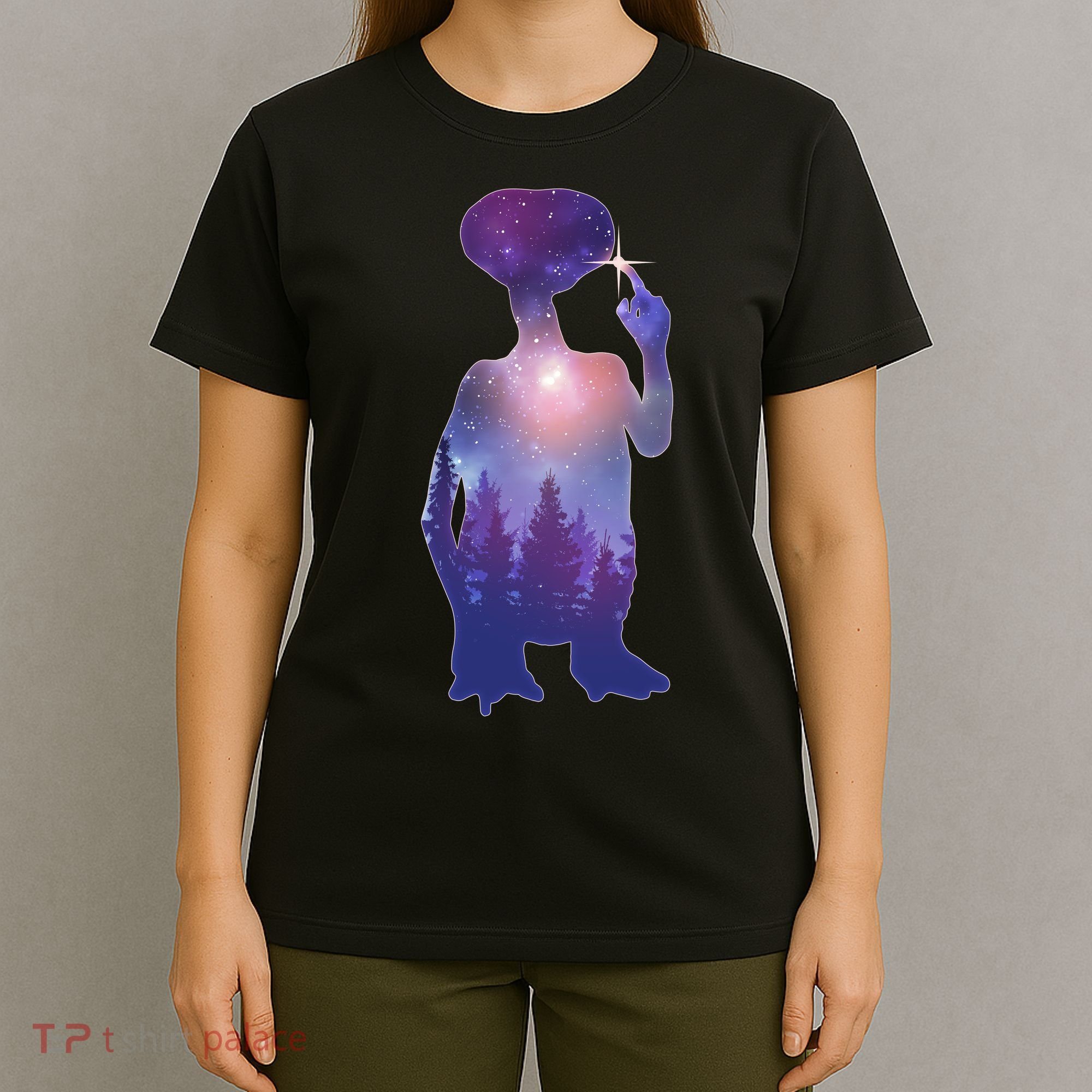 ET Alien Galaxy Forest T-Shirt