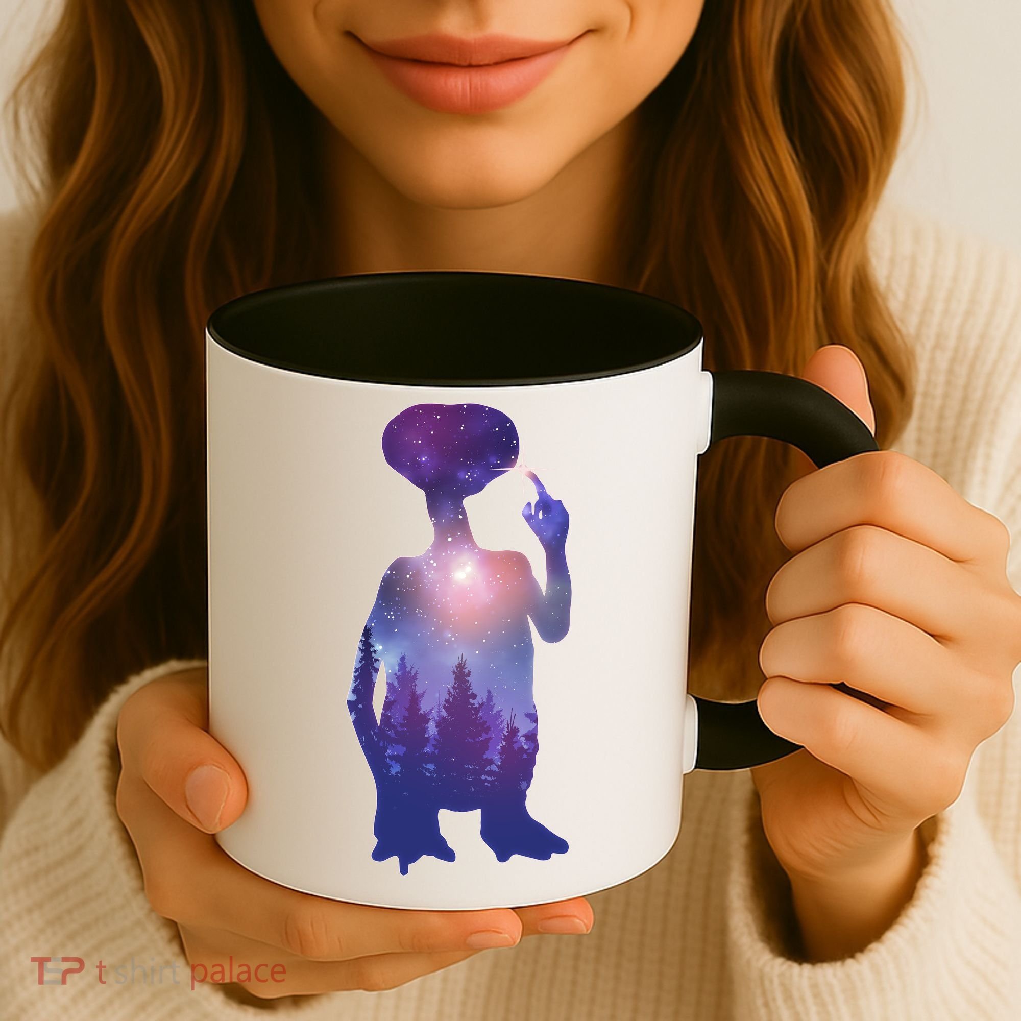 ET Alien Galaxy Forest Coffee Mug