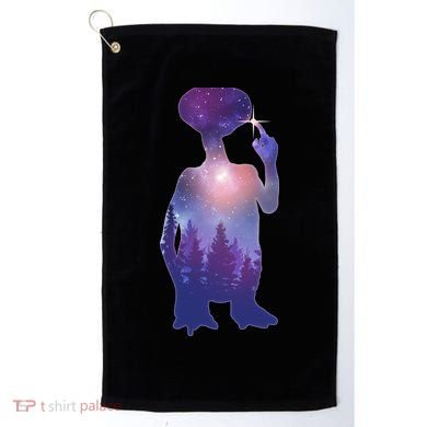 ET Alien Galaxy Forest Golf Towel