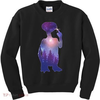 ET Alien Galaxy Forest Kids Sweatshirt