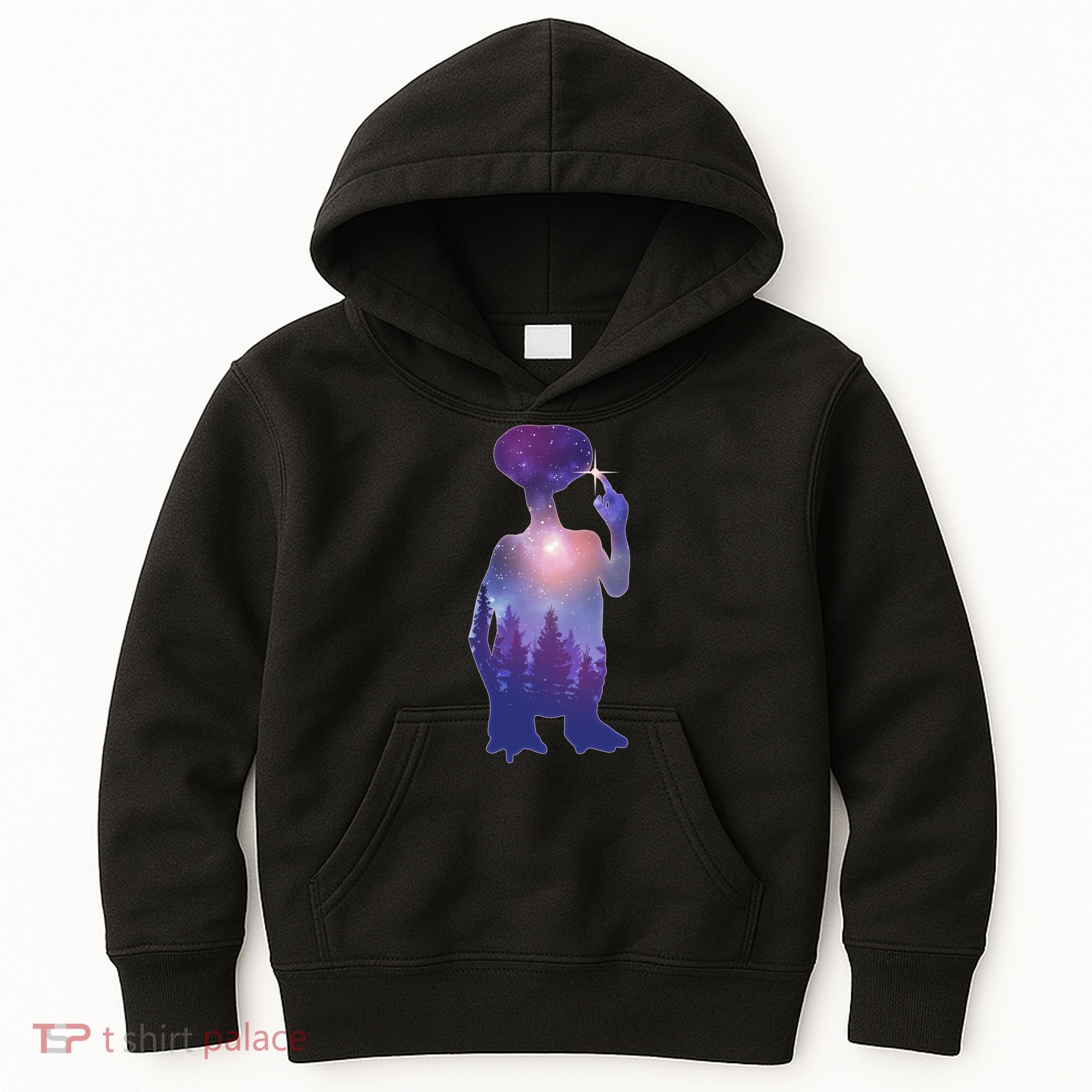 ET Alien Galaxy Forest Kids Hoodie