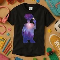 ET Alien Galaxy Forest Kids T-Shirt thumb 3