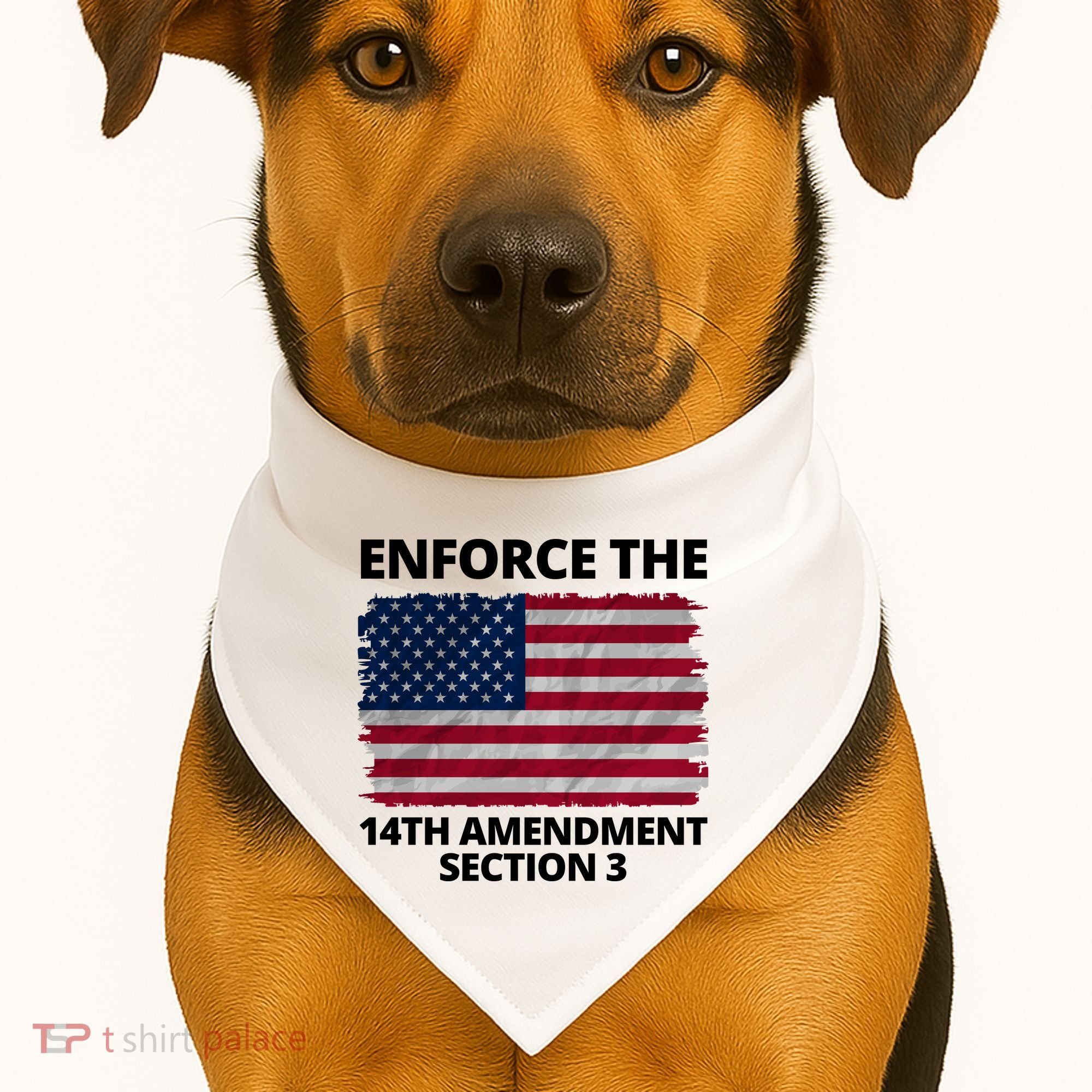 Enforce The 14th Amendment Section 3 USA-Made Doggie Bandana