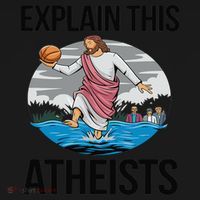 Explain This Atheists Jesus Basketball Funny Memes Gen-Z Women's Tank Top thumb 5