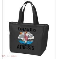 Explain This Atheists Jesus Basketball Funny Memes Gen-Z Tote Bag thumb 3