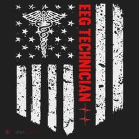 Eeg Technician American Flag Patriotic Medicine Gift Beanie thumb 2
