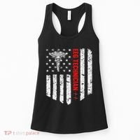 Eeg Technician American Flag Patriotic Medicine Gift Women's Tank Top thumb 0