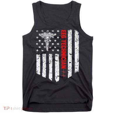 Eeg Technician American Flag Patriotic Medicine Gift Tank Top