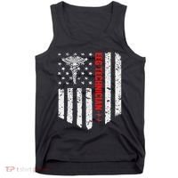Eeg Technician American Flag Patriotic Medicine Gift Tank Top thumb 0