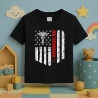 Eeg Technician American Flag Patriotic Medicine Gift Toddler T-Shirt thumb 3