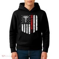Eeg Technician American Flag Patriotic Medicine Gift Kids Hoodie thumb 4