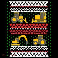 Excavator Tractor Bulldozer Christmas Ugly Sweater Cool Gift Coffee Mug thumb 5