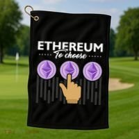 Ethereum To Choose Golf Towel thumb 1