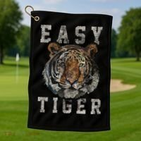 Easy Tiger Distressed Casualcool Giftchic Graphic Gift Golf Towel thumb 1