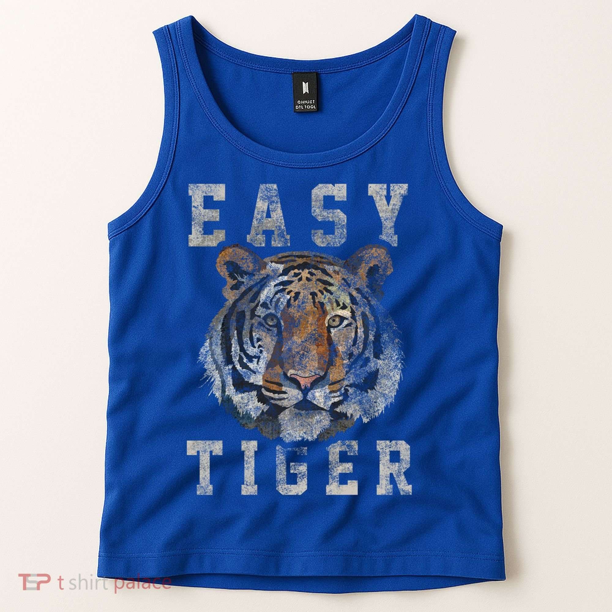 Easy Tiger Distressed Casualcool Giftchic Graphic Gift Tank Top