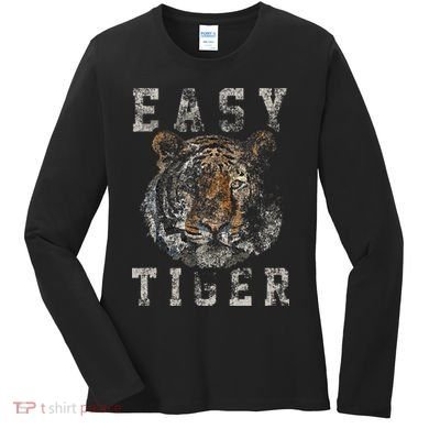 Easy Tiger Distressed Casualchic Women's Long Sleeve Shirt