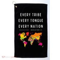 Every Tribe Every Tongue Every Nation Revelation Golf Towel thumb 0