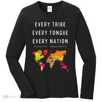 Every Tribe Every Tongue Every Nation Revelation Women's Long Sleeve Shirt thumb 0