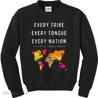 Every Tribe Every Tongue Every Nation Revelation Kids Sweatshirt thumb 0