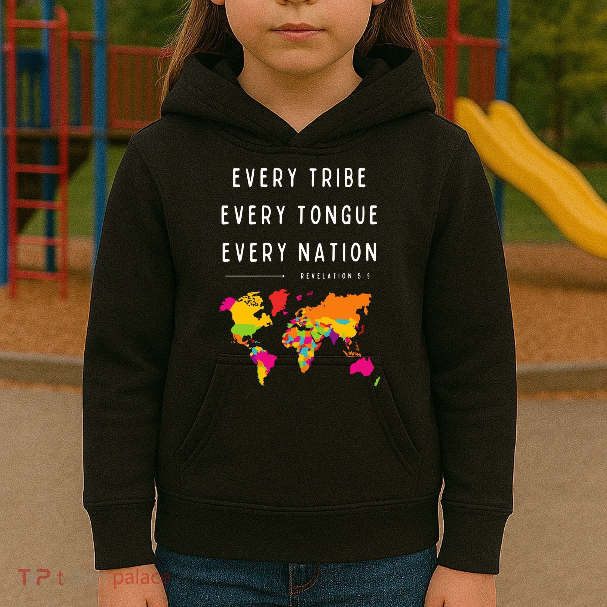 Every Tribe Every Tongue Every Nation Revelation Kids Hoodie