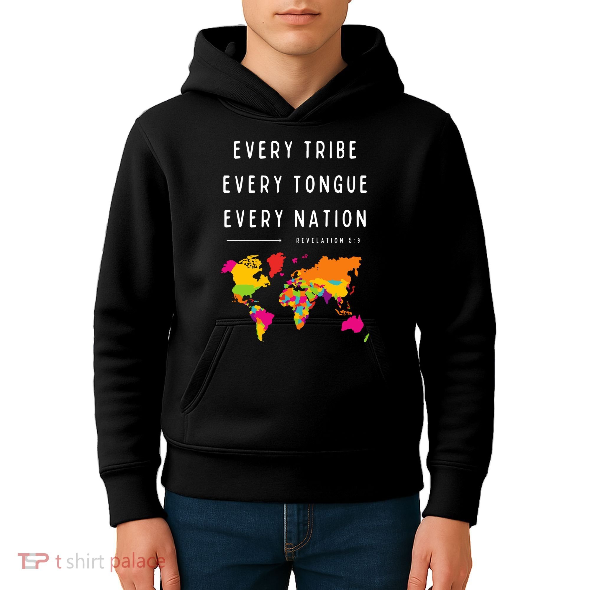Every Tribe Every Tongue Every Nation Revelation Kids Hoodie