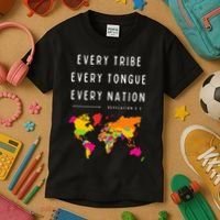 Every Tribe Every Tongue Every Nation Revelation Kids T-Shirt thumb 3