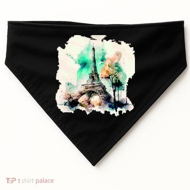 Eiffel Tower USA-Made Doggie Bandana
