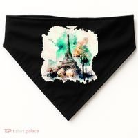 Eiffel Tower USA-Made Doggie Bandana thumb 0