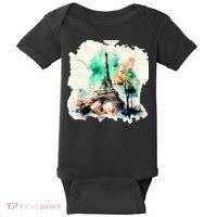 Eiffel Tower Baby Bodysuit thumb 0