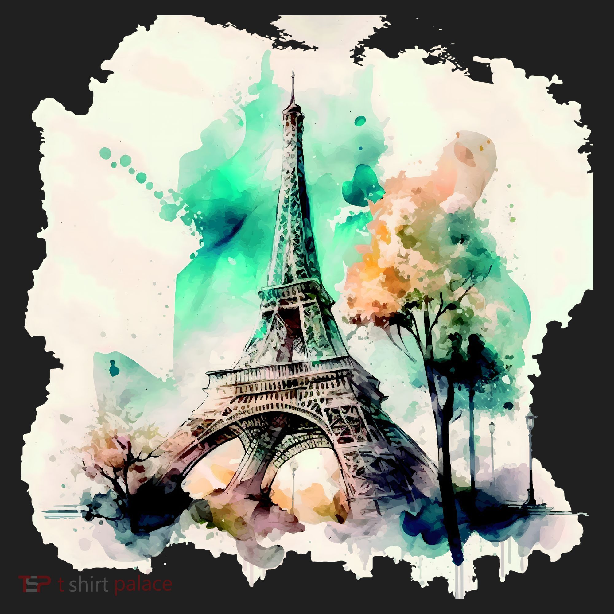 Eiffel Tower Golf Towel