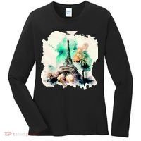Eiffel Tower Women's Long Sleeve Shirt thumb 0