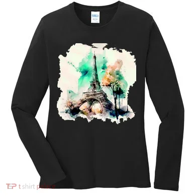 Eiffel Tower Women's Long Sleeve Shirt