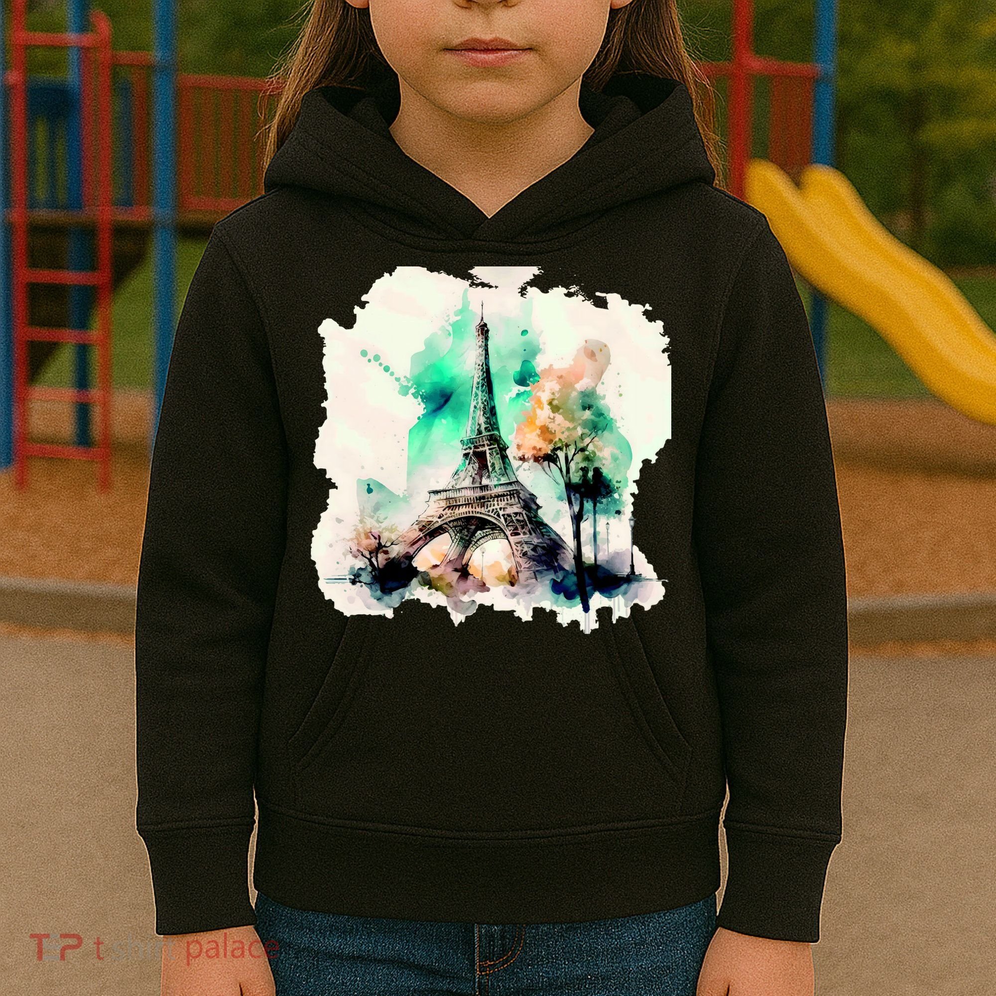 Eiffel Tower Kids Hoodie