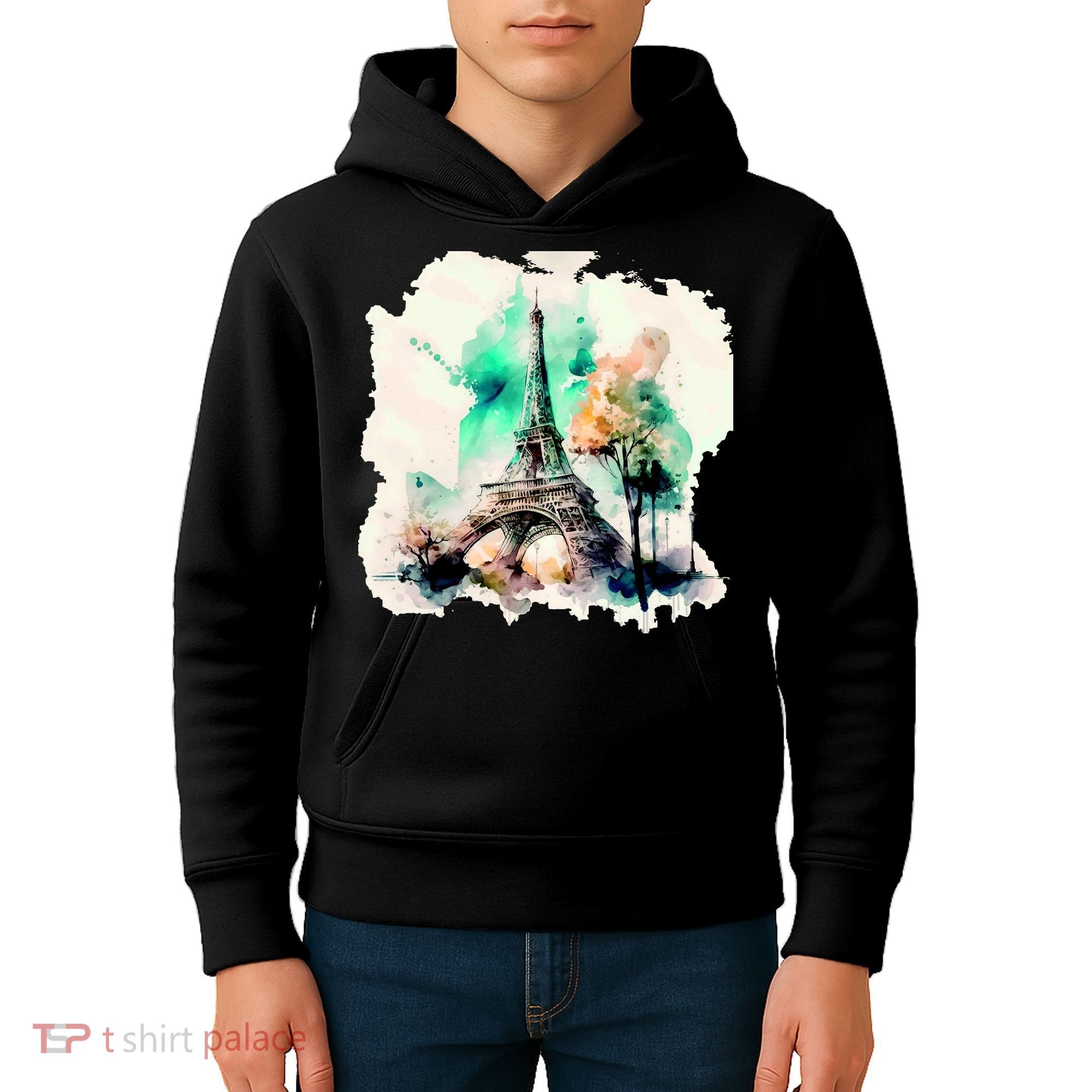 Eiffel Tower Kids Hoodie