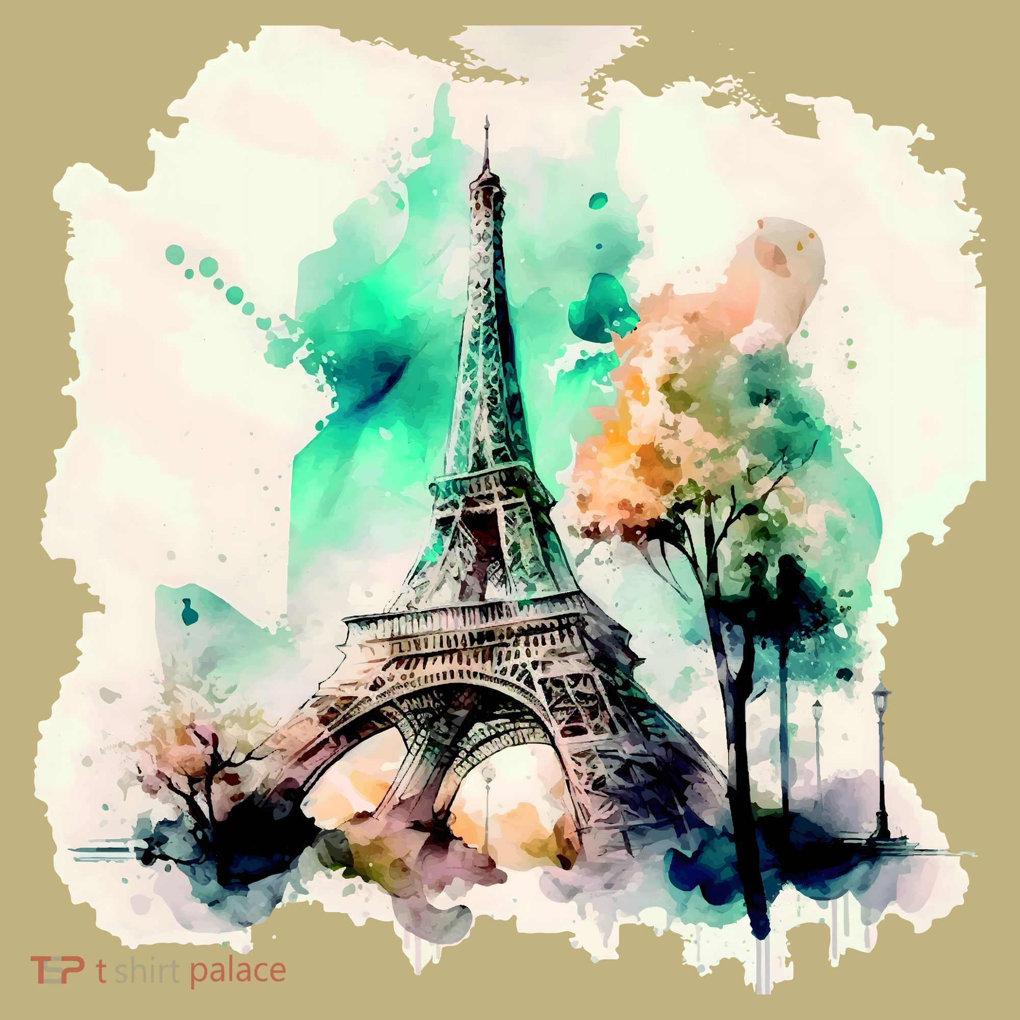 Eiffel Tower Long Sleeve Shirt