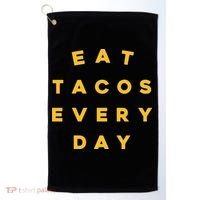 Eat Tacos Everyday Golf Towel thumb 0