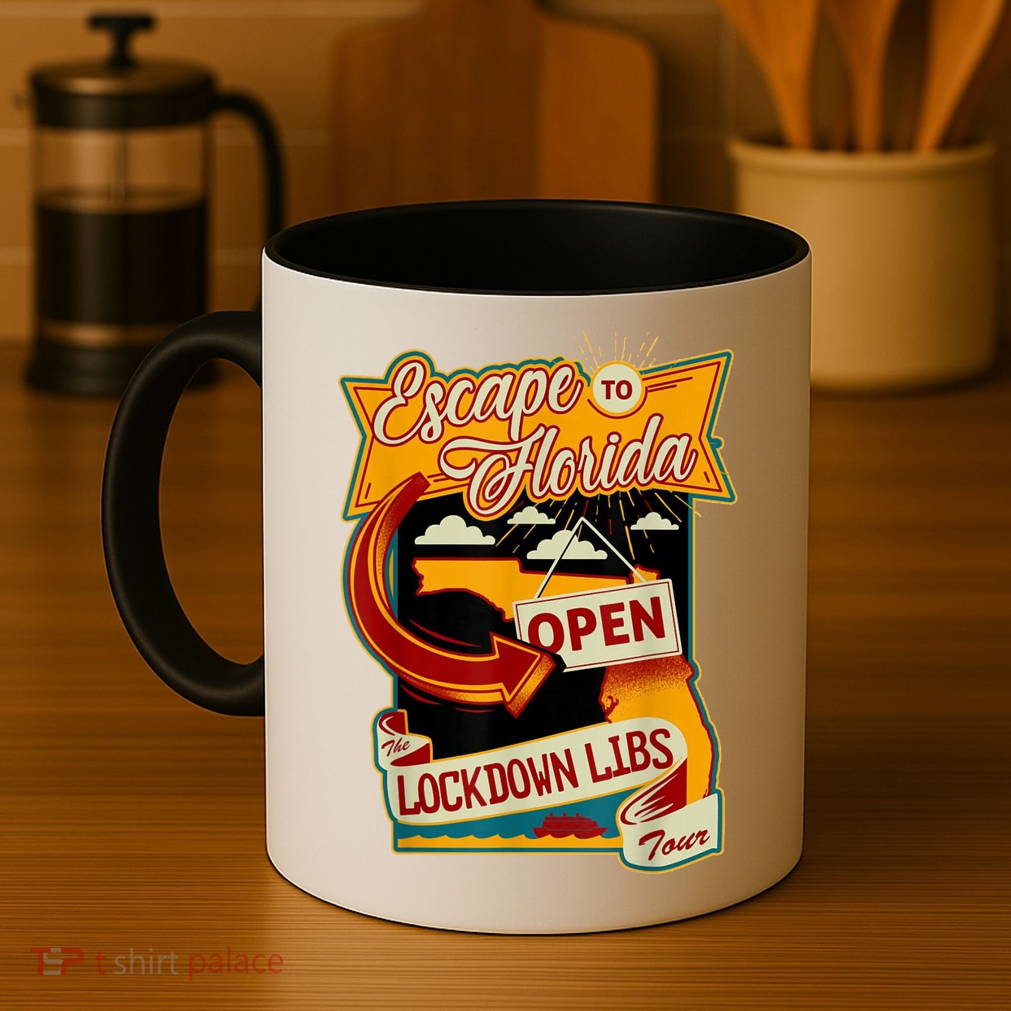 Escape To Florida Open The Lockdown Libs Tour Coffee Mug