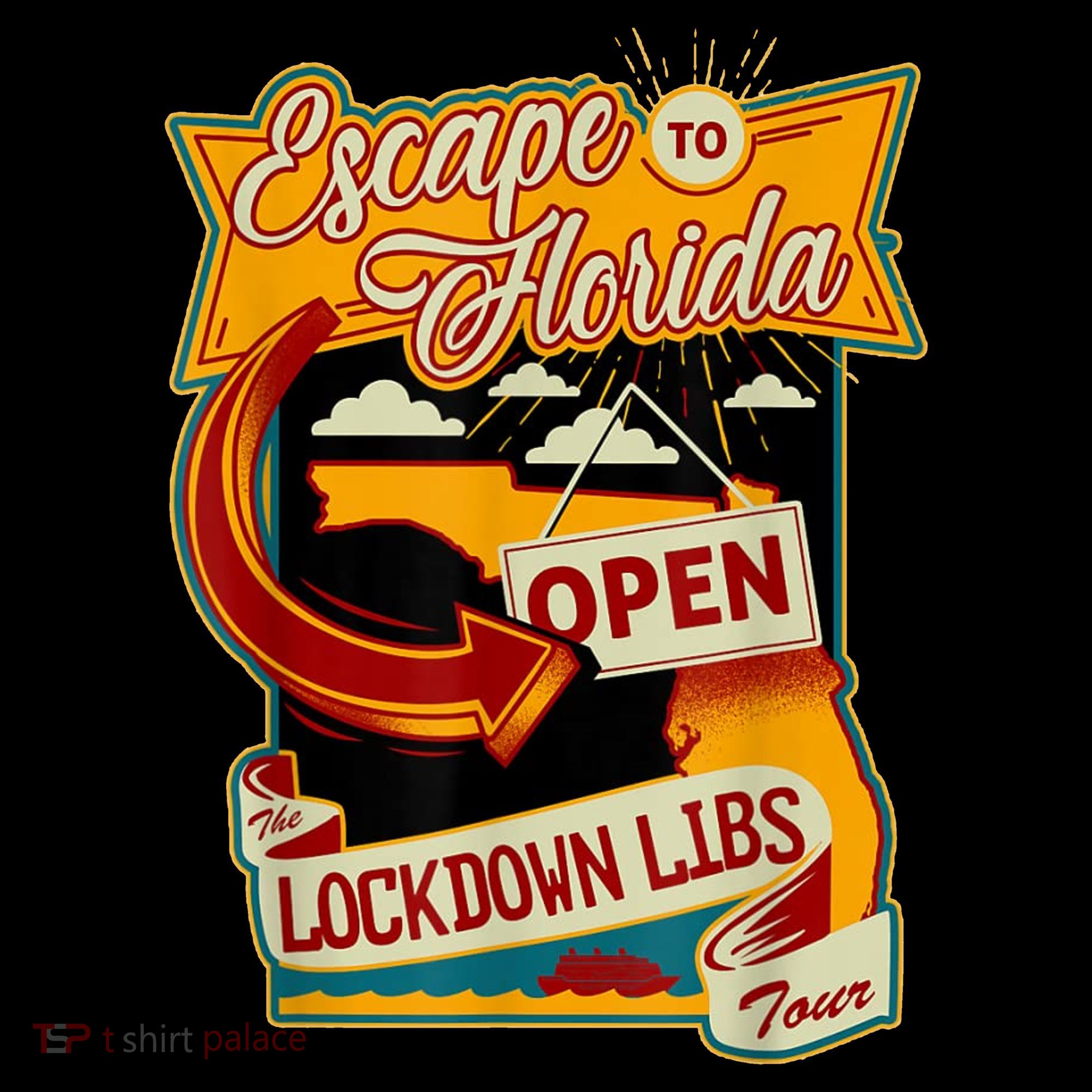 Escape To Florida Open The Lockdown Libs Tour Ornament