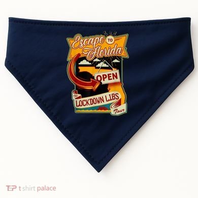 Escape To Florida Open The Lockdown Libs Tour USA-Made Doggie Bandana
