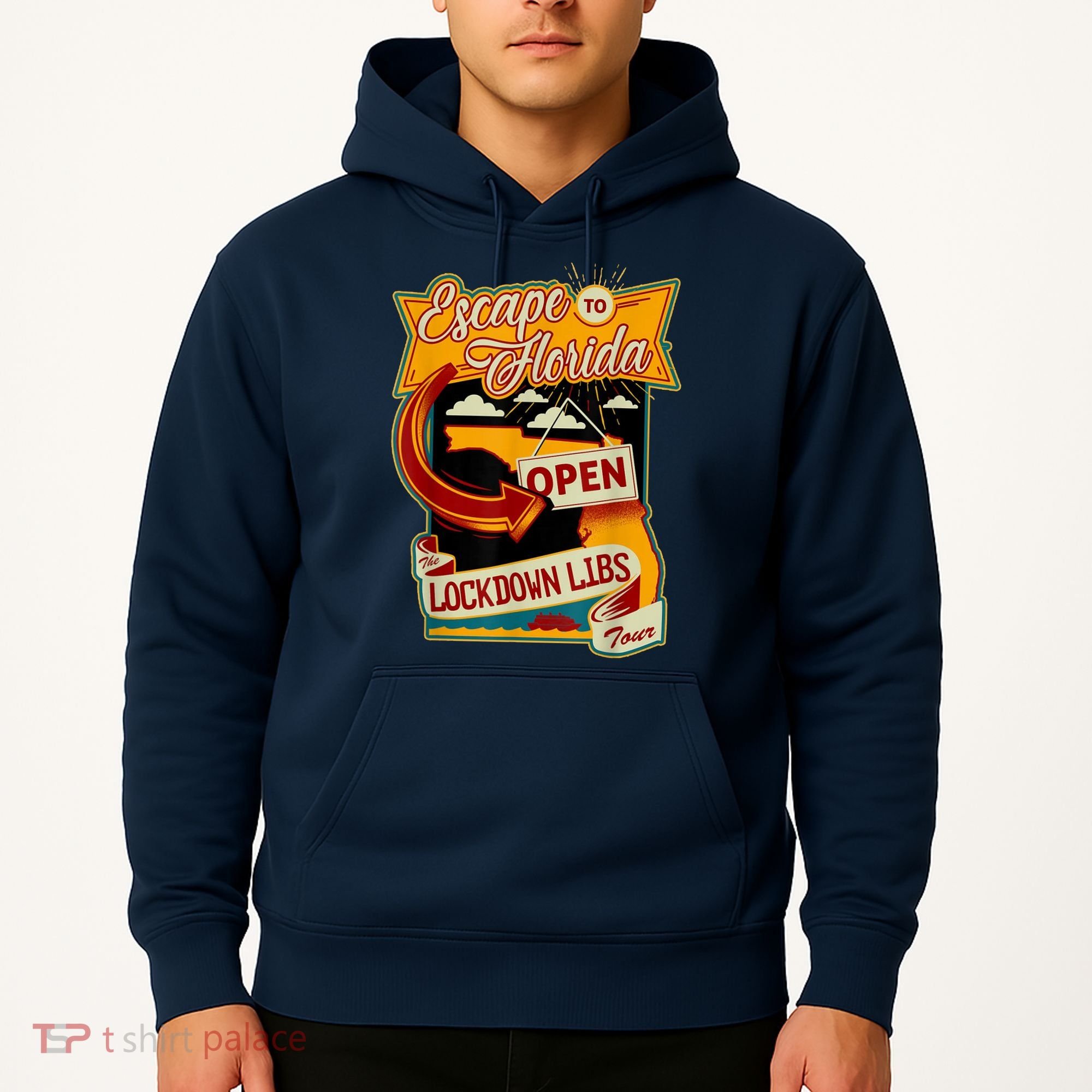 Escape To Florida Open The Lockdown Libs Tour Hoodie