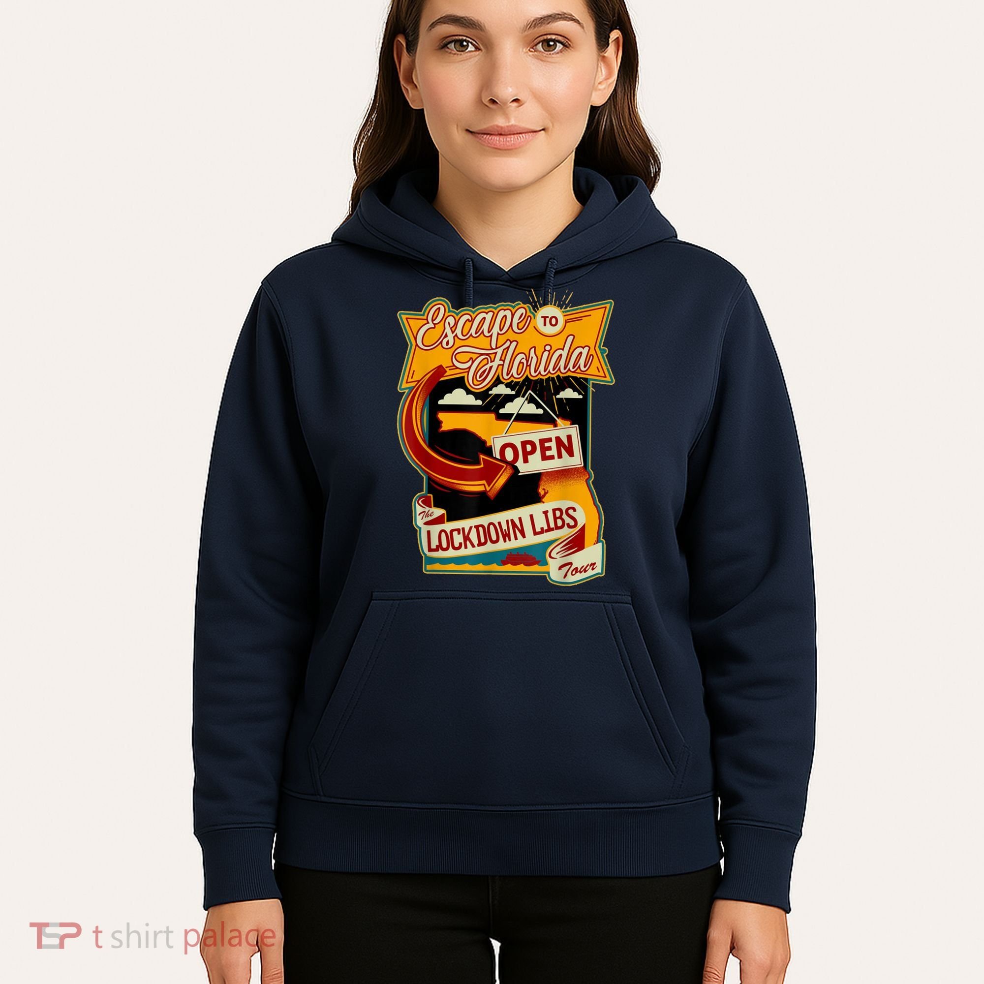 Escape To Florida Open The Lockdown Libs Tour Hoodie